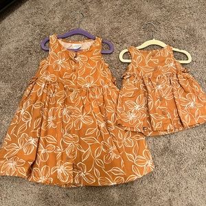Little Co matching sister dresses 5T & 3M